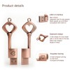 BorlterClamp USB Flash Drive Retro Metal Heart-Shaped Key Shaped Memory