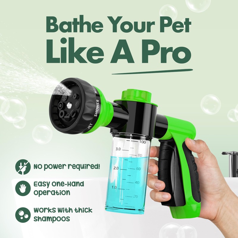 Soap & Shampoo Dispenser for Pet Wash and Garden Hose