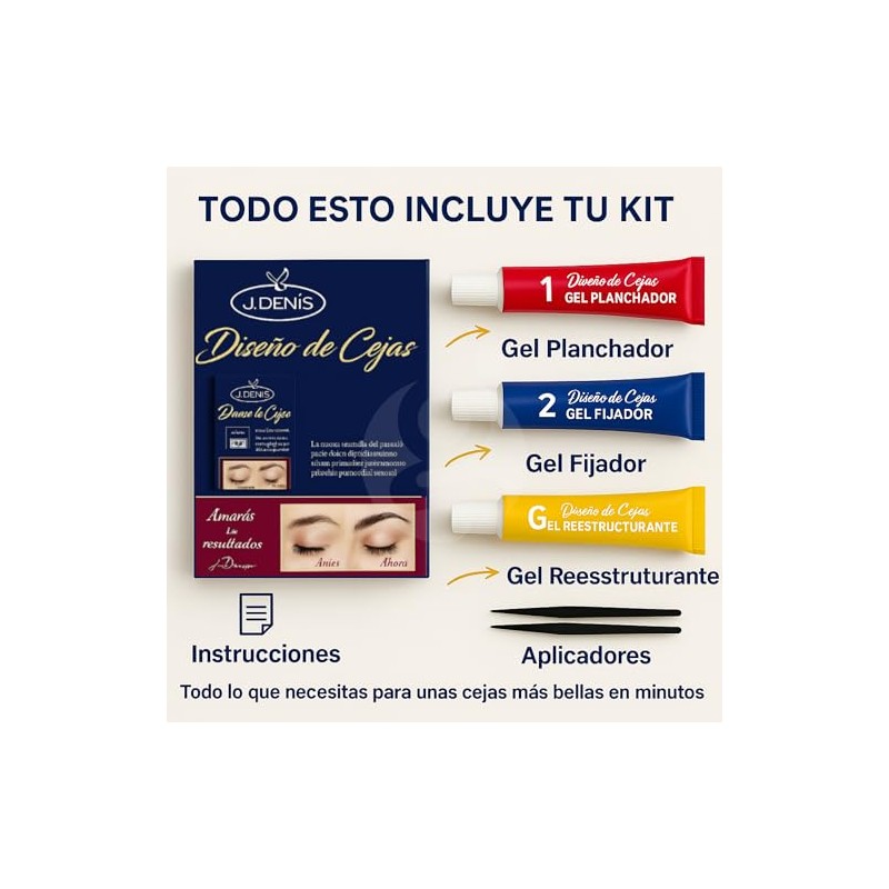 Kit de Planchado y Diseño de Cejas J Deni by