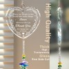 Crystal Suncatcher with Uplifting Thank You Quote - Heartfelt Appreciation
