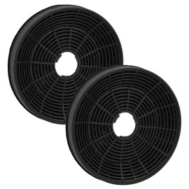 vhbw 2 x Activated Carbon Filters Compatible with Silverline CRF 653.1 E, CRF 600 E, Crystal 90 cm, Dina, Crystal 60 cm, Ghost Cooker Hood - 16 cm
