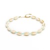 BERGERLIN Shell Necklace for Men and Women with Gold-Plated Clasp