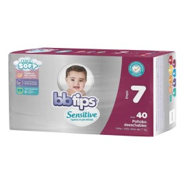 Pañales Bbtips Sensitive Etapa 7 Para Bebé Talla Xxg 40 Pz