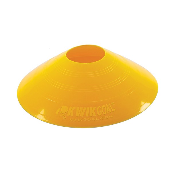 Kwik Goal Disc Cone, Yellow (Pack of 25) ,2 1/2-Inch x 7 1/2-Inch