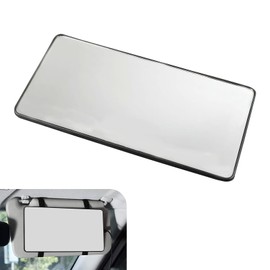 SLIMI Car Sun Visor Makeup Mirror, HD Strap Adjustment Makeup Mirrors, Multifunctional Interior Vanity Rearview Mirrors, Universal Sun Visor Accessories, for Most Cars, Trucks, SUVs (Black)
