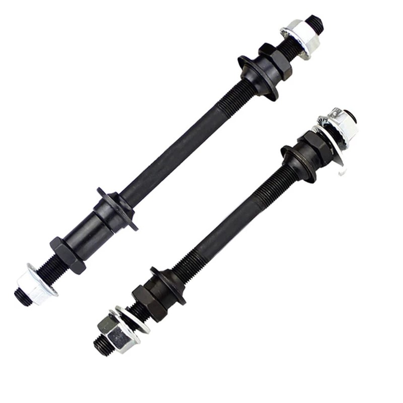 Bike Wheel Hub Axle Solid Spindle Shaft Lever Front Rear