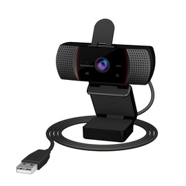 Thronmax Stream Go X1 Webcam (X1), Full HD 1080p/1920x1080 mit rauschreduzierendem Mikrofon und HDR Technologie für professionelle HD Aufnahmen in Studioqualität beim Podcast / Streamen / Chat / etc.