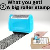 ConfidStamp Address Blocker Stamp,Confidential Roller Wide Stamp with 5 Void