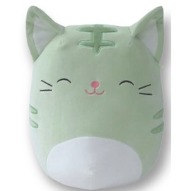 Squishmallows 7 Inch Mint Green Tabby Cat Plush Chase - Fantasy Squad Stuffed Animal Toy