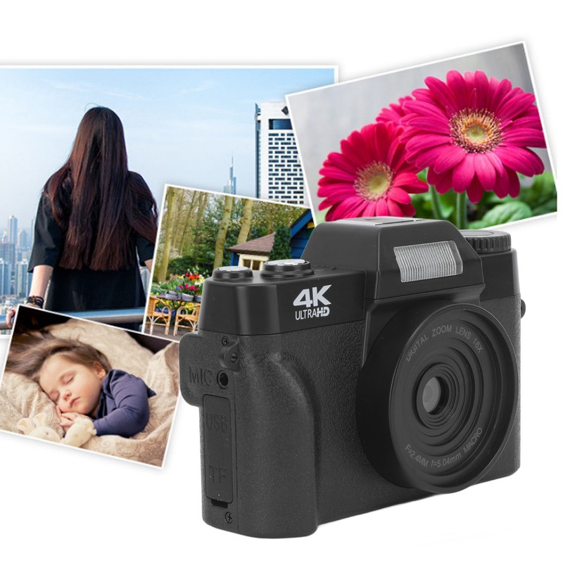 Digital Camera with Microphone Fill Light 1500mAh 3 In 16x