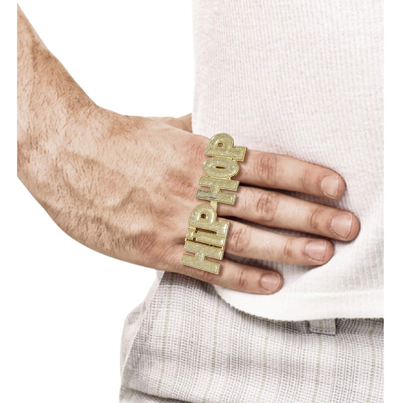 HIP HOP RING for 90s Rap Rapper Chav Accessory