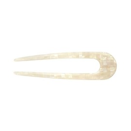 MACHETE Italian Acetate French Hair Pin for Thin Thick Hair in Opalite Shell Checker, 5 inch Women Girls Hairstyle Accessories