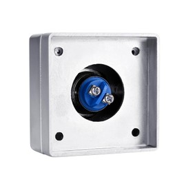 Push to Exit Button for Door Access Control System Zinc Alloy Shell NO/COM Output Square Shape