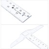 12 Inch/30 cm Junior T-Square Plastic Transparent T-Ruler for Drafting