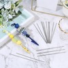 SUNNYCLUE 1 Box 50Pcs 117mm Pen Extender Rods Beadable Pen