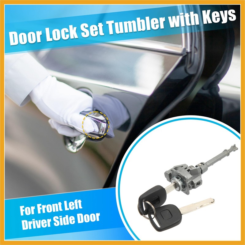 Partuto 1 Set Driver Side Door Lock Cylinder Set Kit