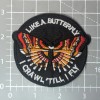 Butterfly Patch Crawl Before You Fly Inspire Embroidered Iron On