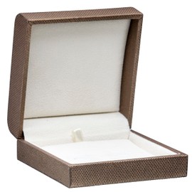 ALLUREPACK Luxury Weave Texture Cufflink Box for Men - Premium Cufflink Case with Ivory Suede Interior - Jewelry Box with Matching 2-Piece Outer Box - Elegant Design Cufflink Gift Box