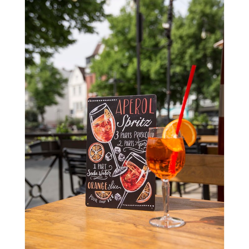 30 x 20 cm Retro Tin Sign, Bar Sign, Cocktail
