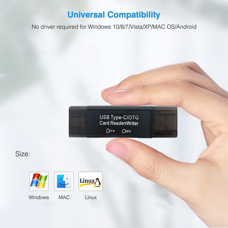 LEIZHAN SD Memory Card Reader, 4 in 1 USB Type