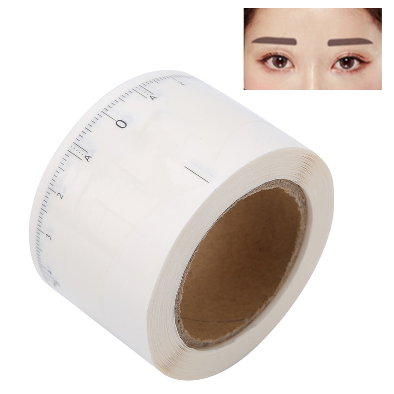 50pcs/roll Microblading Eyebrow Ruler Disposable Eyebrow Tattoo Shaping Ruler Tool5#