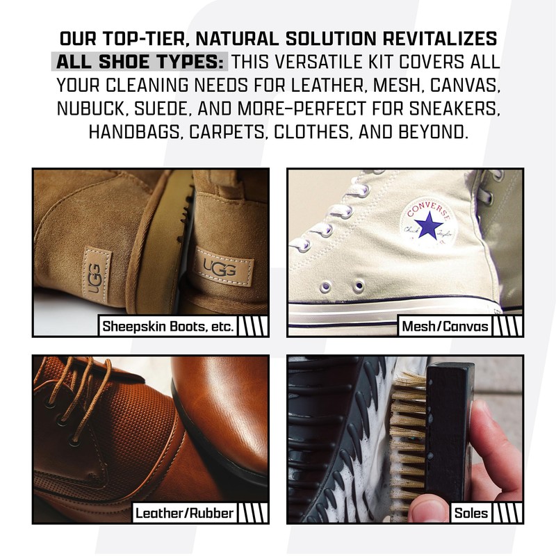 FACTORY LACED Shoe Cleaner Kit - Sneaker Cleaning Kit Includes: