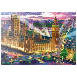 MyPuzzle Lights Over The Thames: An Evening In London - Premium 1000 Pieces Puzzle - MyPuzzle special collection by Puzzle Galaxy