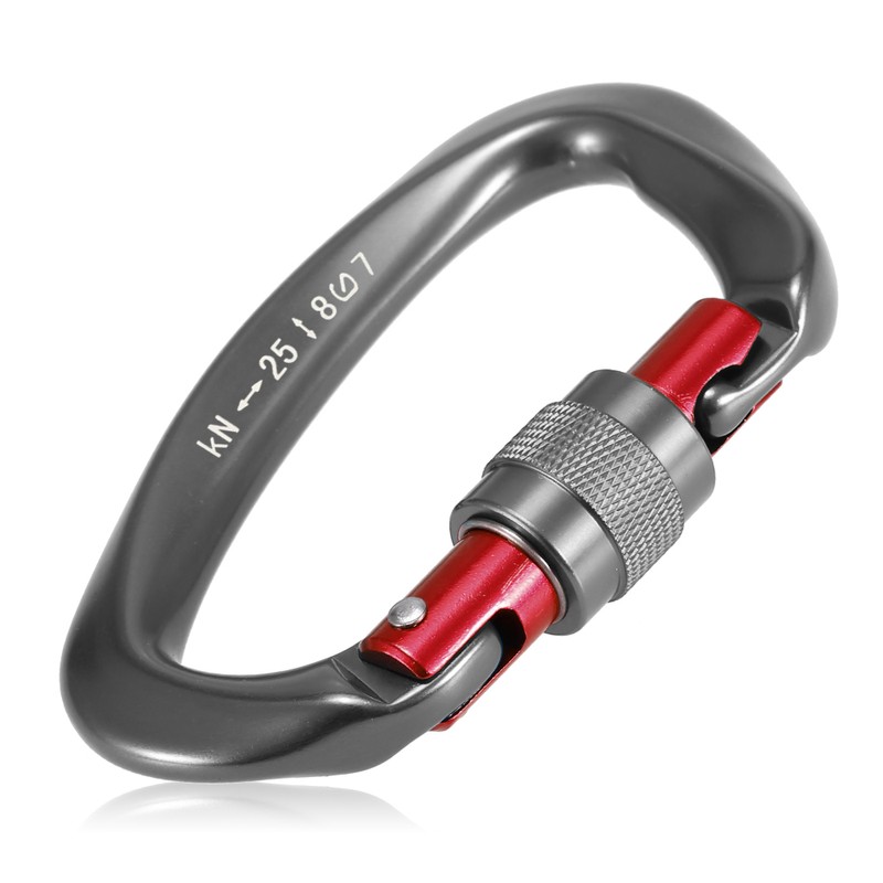 [通拓商品]24KN Non-locking Straight Gate Carabiner 25KN Twist Gate Carabiner Heavy