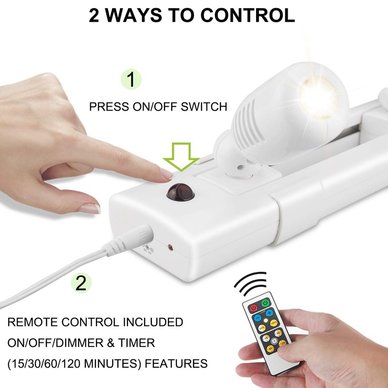BIGLIGHT LED Track Light, Dimmable Accent Lighting with Rotatable Heads,