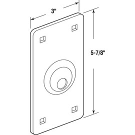 Defender Security U 10378 Cylinder Guard, Brass Plated