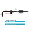 OTTFF 2 Pack 14" Black Cane Bolt Gate Latch, Steel