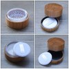 Frienda 2 Pack 30 ml Empty Powder Case Bamboo Cosmetic