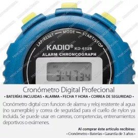 Mercader Digital Cronómetro Deportivo Digital Profesional Con Alarma Y Reloj