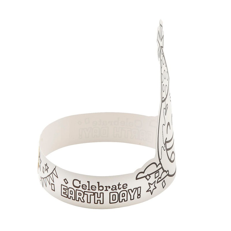 Color Your Own Earth Day Crown Craft Kit – Makes