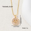 Suiknotgap Letter Necklace 14K Gold Plated, 2 Initial Pendant Necklaces