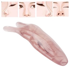 Nose Massager, Nose Scraping Bar, Resin Facial Longicorn Lifting Clips Roman Slimming for Women Brown