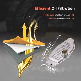 TRANSPEED 45RFE 545RFE Auto Transmission Oil Filter & Gasket Kit 5013470-AA 4799507 4799662 for Dodge Dakota Durango Ram 1500 2500 3500 J-eep Grand Cherokee Liberty