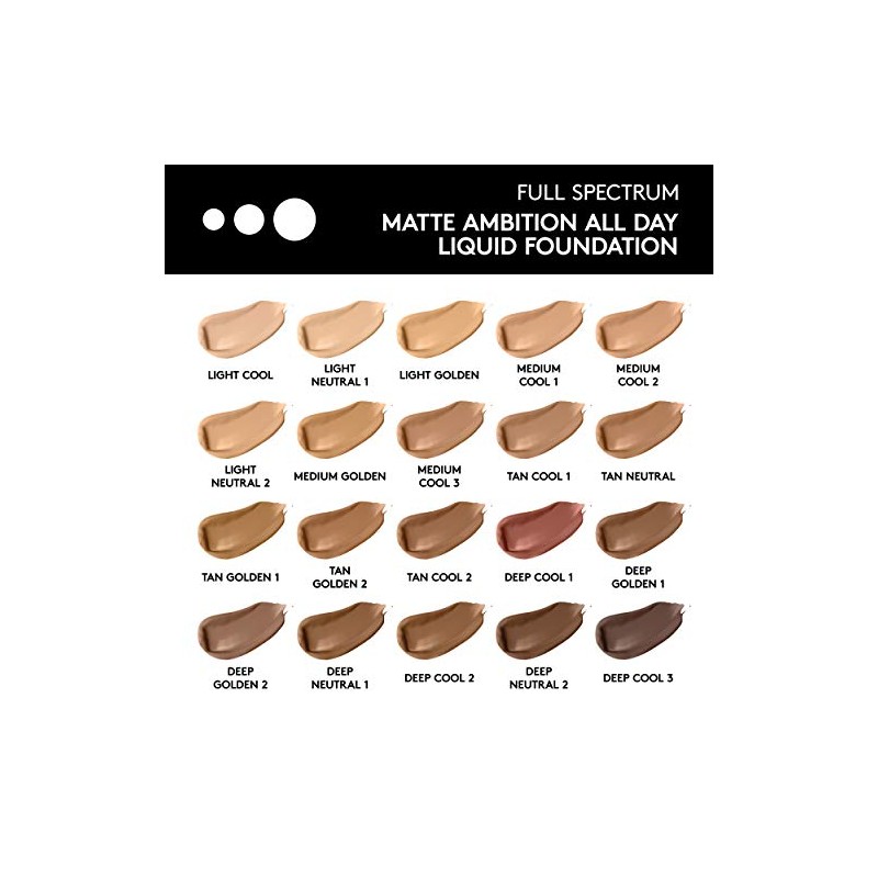 Covergirl Full Spectrum Matte Ambition- All Day Foundation Tan Cool