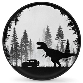 Spare Tire Cover for RV Trailer,Dinosaur Waterproof Sun Leather Wheel Cover,Camper Spare Tire Covers Fit for Jeep Travel Trailer SUV Truck Accessories (17 in for Diameter 31” - 33”),F-5