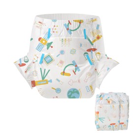 CutiePlusU Adult Diapers 2 Pieces, Incontinence Briefs with Tabs for Women and Men, Maximum Overnight Absorbency- Genius Baby (Medium 28"-38")