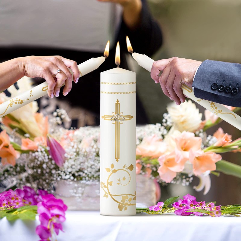 Frienda Unity Candles for Wedding Ceremony Set Wedding Unity Taper