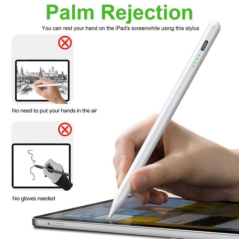 Stylus Pen for 2018-2023 with Palm Rejection, Magnetic Stylus Pen,