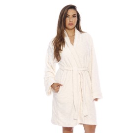 Just Love Kimono Robe / Bath Robes for Women, SizeLarge, Cream