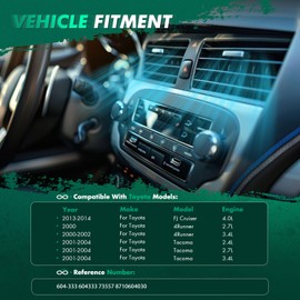 SCITOO HVAC Heater Blend Door Actuator Compatible with Toyota for Tacoma 2001-2004, for Toyota for 4Runner 2000-2002 Heater Blend Door Levers, Replace# 604-333, 8710604030