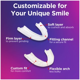 The Doctor’s NightGuard Mouth Guard for Grinding Teeth at Night, Includes Storage Case, Pack of 1