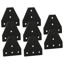 iMetrx 2020 Aluminum Extrusion T-Slot Connector Bracket,8PCS Joint Plates+40Pcs M5 Nuts+40Pcs M5x8mm Hex Socket Cap Screw for 2020 Series Aluminum Profile 3D Printer Frame