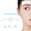 30pcs Disposable Eyebrow Ruler Stickers Brow Measurement Stencil Template Eyebrow