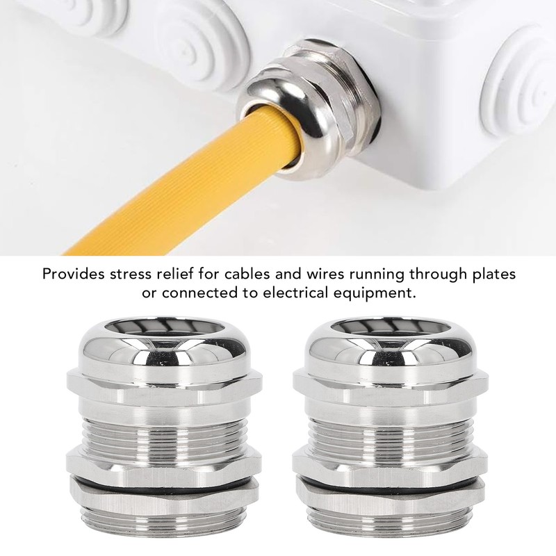 Cable Gland Stress Relief IP68 Waterproof Ni Plated Brass Metal