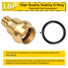 wdaisy 12 Pack 1/2" ProPress x 1/2" PEX Crimp Coupling