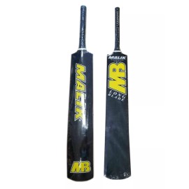MALIK MB Malik Tape & Tennis Ball Cricket Bat "Long Blade"  - Yellow